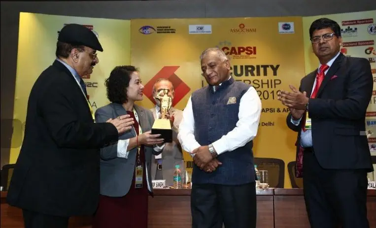 CAPSI Security Awards Ceremony in 2019 with General V.K Singh.